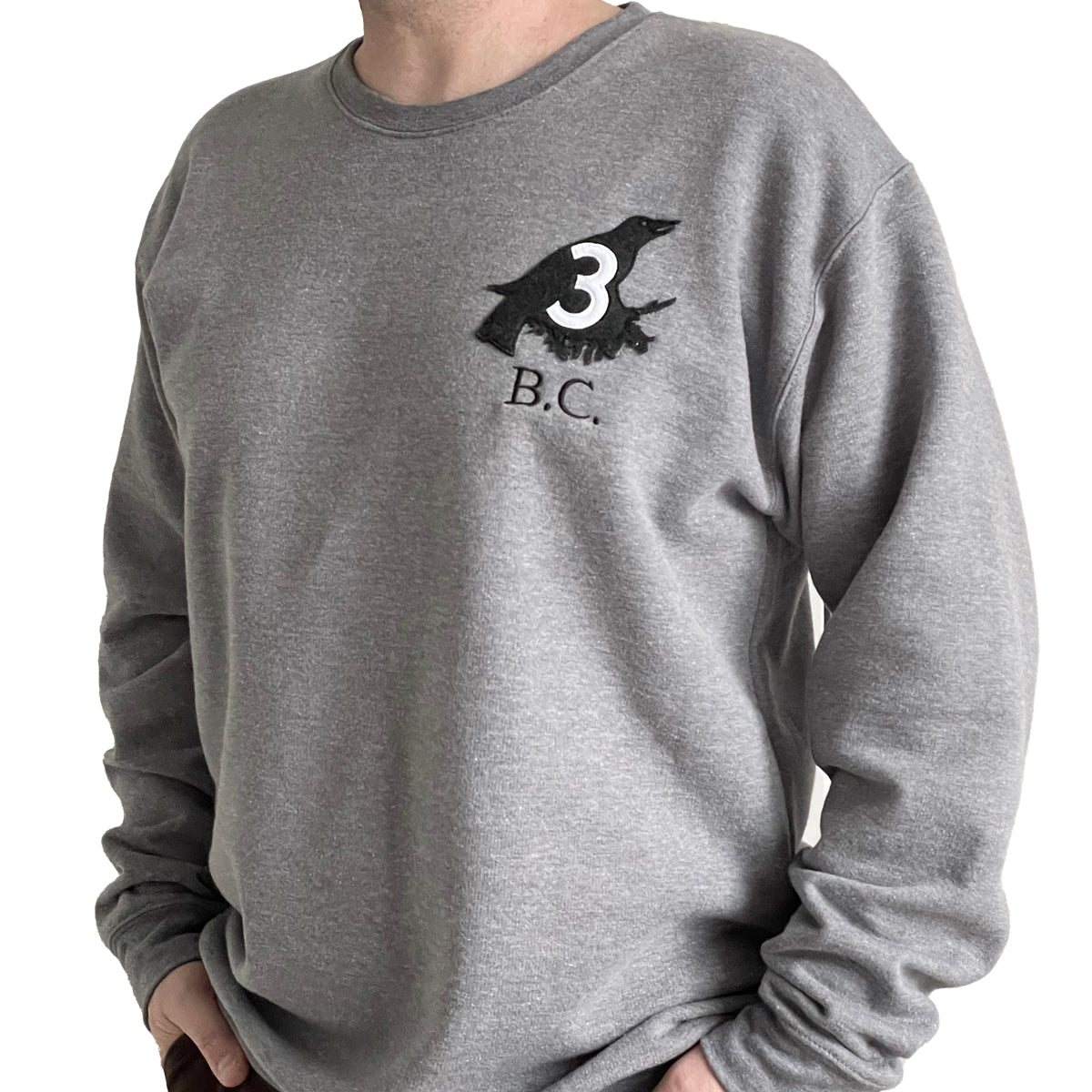 Crowsnest Pass Hwy 3 Embroidered Crewneck Sweatshirt