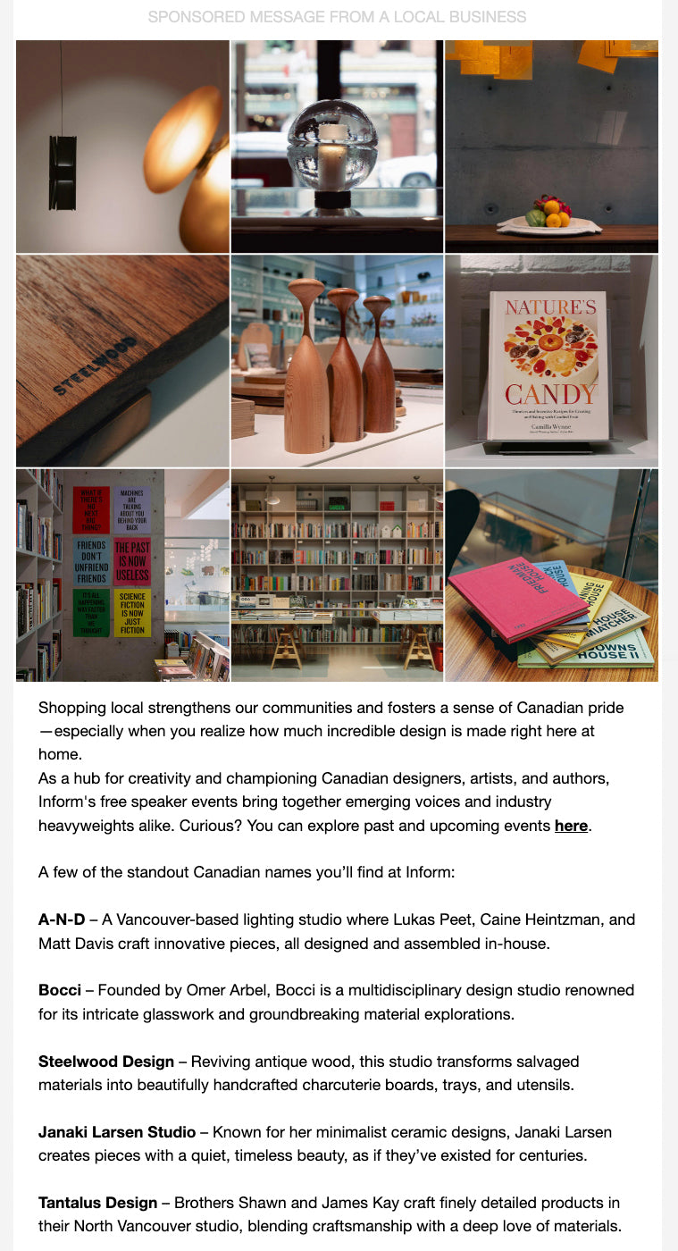 Sponsorship of BC Bob's Weekly Newsletter - 2025