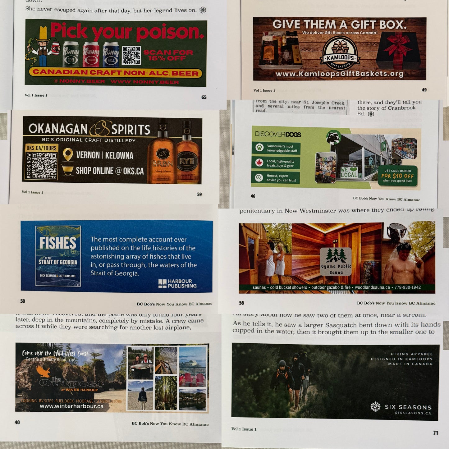 Small Business Ad Bundle - BC ALMANAC ISSUE TWO
