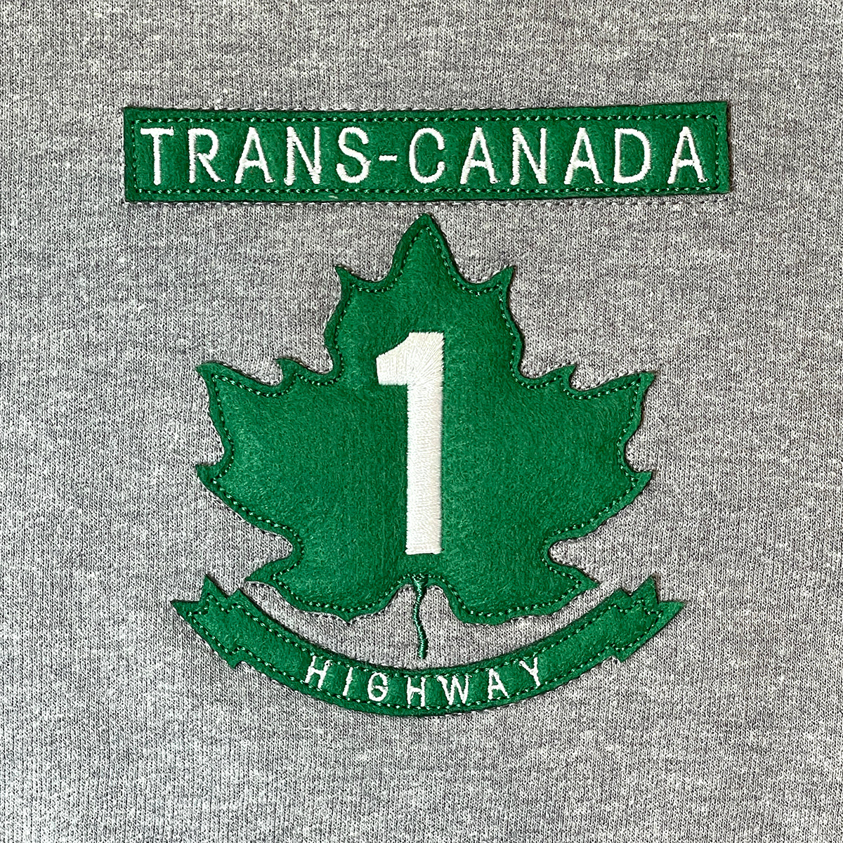 Trans-Canada Hwy 1 Embroidered Crewneck Sweatshirt